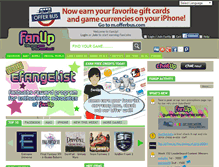Tablet Screenshot of fanup.com